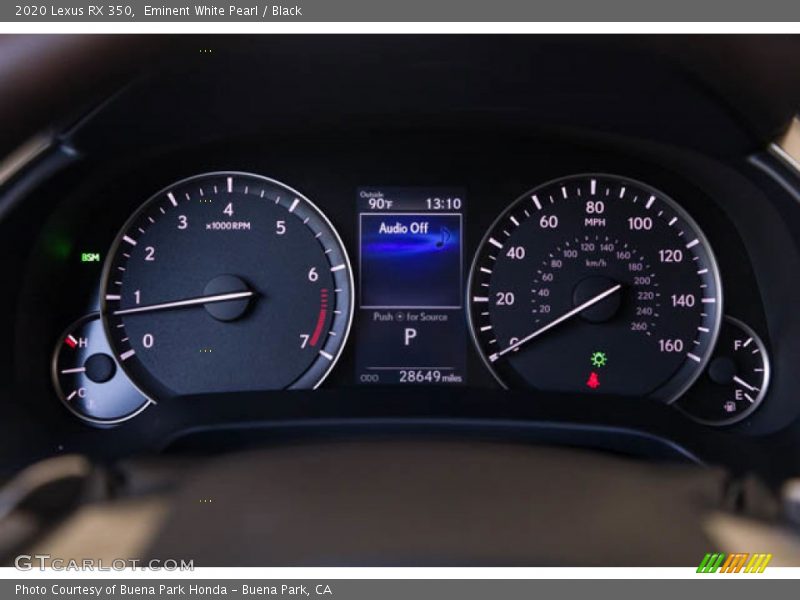 Eminent White Pearl / Black 2020 Lexus RX 350