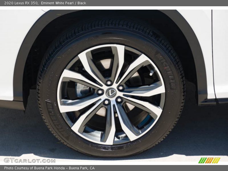 Eminent White Pearl / Black 2020 Lexus RX 350