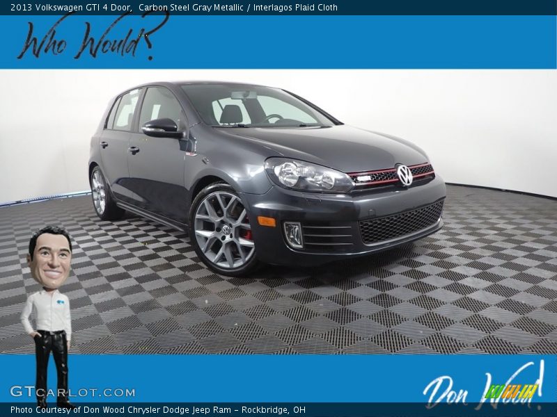 Carbon Steel Gray Metallic / Interlagos Plaid Cloth 2013 Volkswagen GTI 4 Door