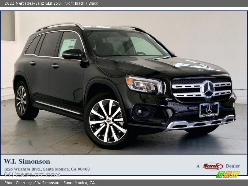 Night Black / Black 2022 Mercedes-Benz GLB 250