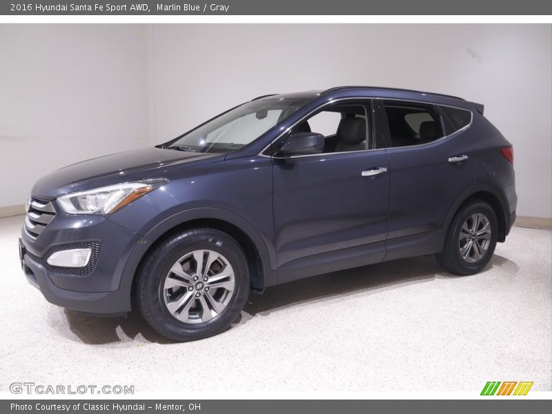 Marlin Blue / Gray 2016 Hyundai Santa Fe Sport AWD