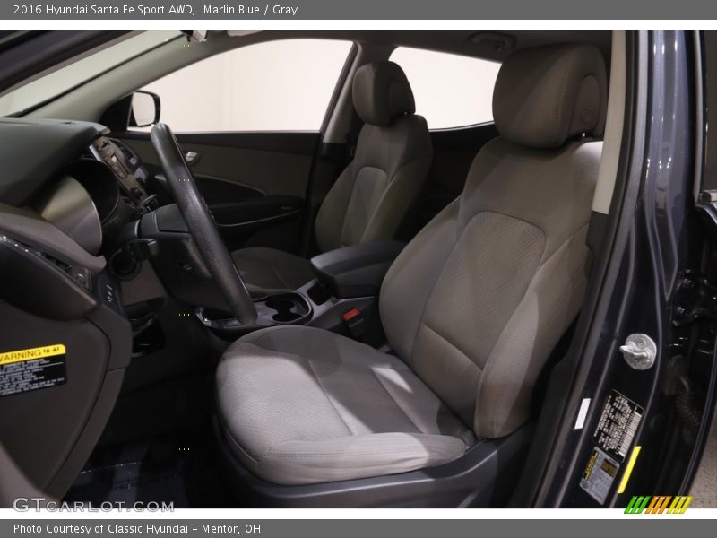 Marlin Blue / Gray 2016 Hyundai Santa Fe Sport AWD