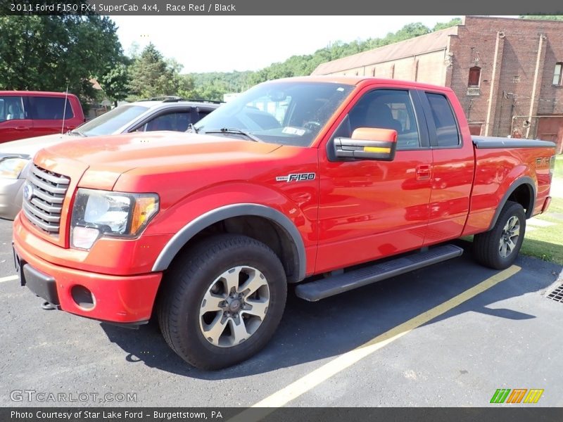Race Red / Black 2011 Ford F150 FX4 SuperCab 4x4