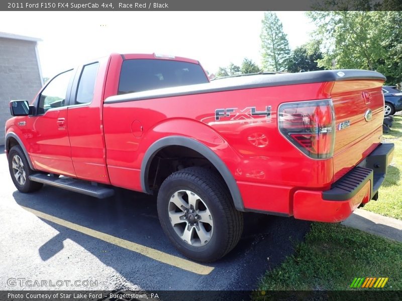 Race Red / Black 2011 Ford F150 FX4 SuperCab 4x4