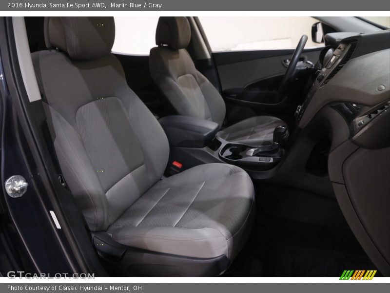 Marlin Blue / Gray 2016 Hyundai Santa Fe Sport AWD