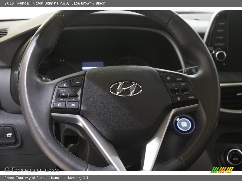 Sage Brown / Black 2019 Hyundai Tucson Ultimate AWD