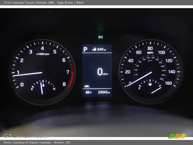 Sage Brown / Black 2019 Hyundai Tucson Ultimate AWD