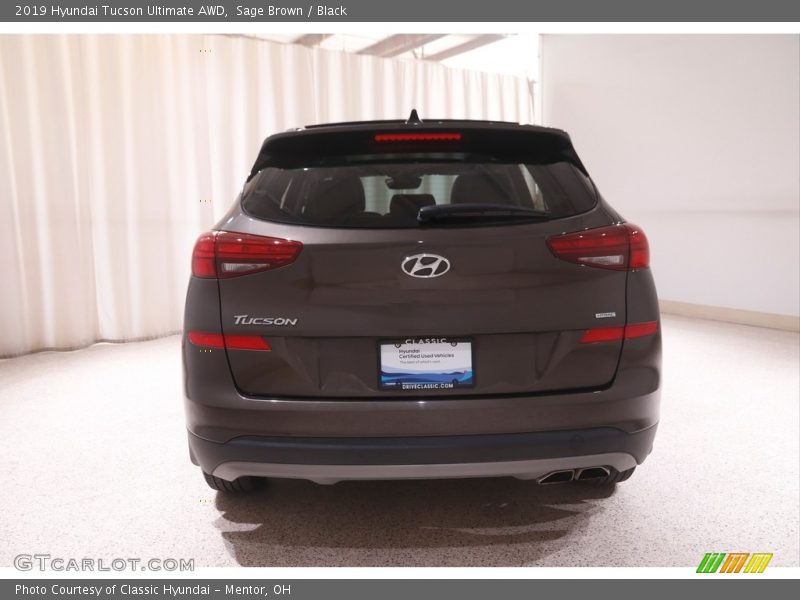 Sage Brown / Black 2019 Hyundai Tucson Ultimate AWD
