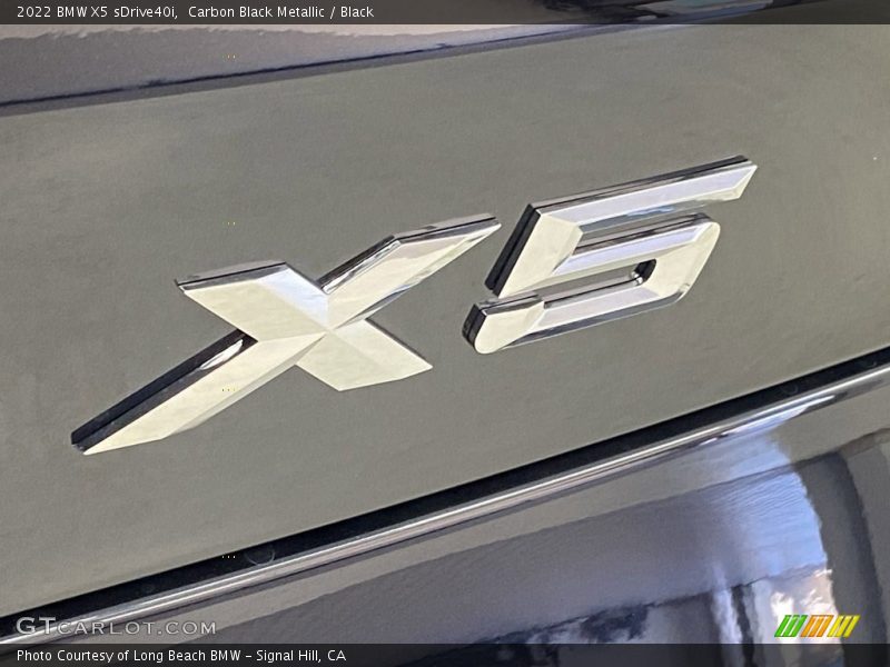 Carbon Black Metallic / Black 2022 BMW X5 sDrive40i