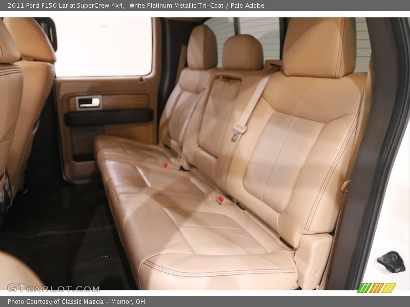 White Platinum Metallic Tri-Coat / Pale Adobe 2011 Ford F150 Lariat SuperCrew 4x4