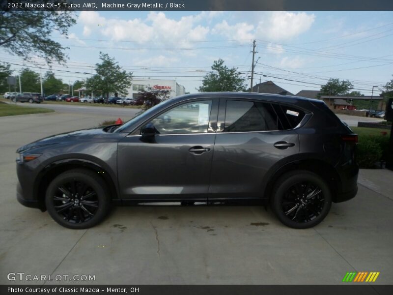Machine Gray Metallic / Black 2022 Mazda CX-5 Turbo AWD