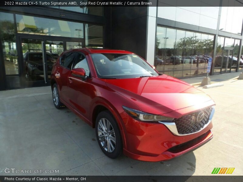 Soul Red Crystal Metallic / Caturra Brown 2022 Mazda CX-5 Turbo Signature AWD