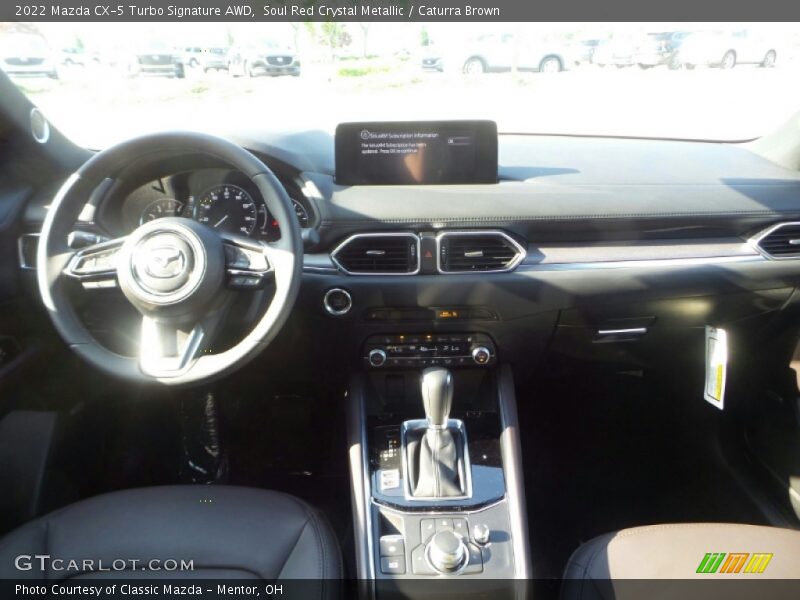 Soul Red Crystal Metallic / Caturra Brown 2022 Mazda CX-5 Turbo Signature AWD