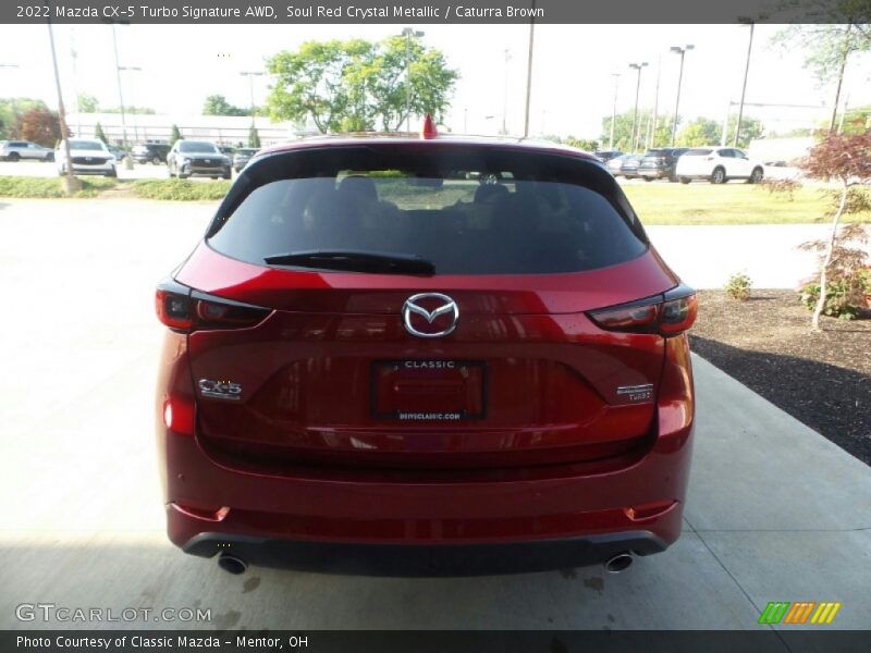 Soul Red Crystal Metallic / Caturra Brown 2022 Mazda CX-5 Turbo Signature AWD