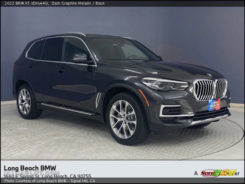 Dark Graphite Metallic / Black 2022 BMW X5 sDrive40i