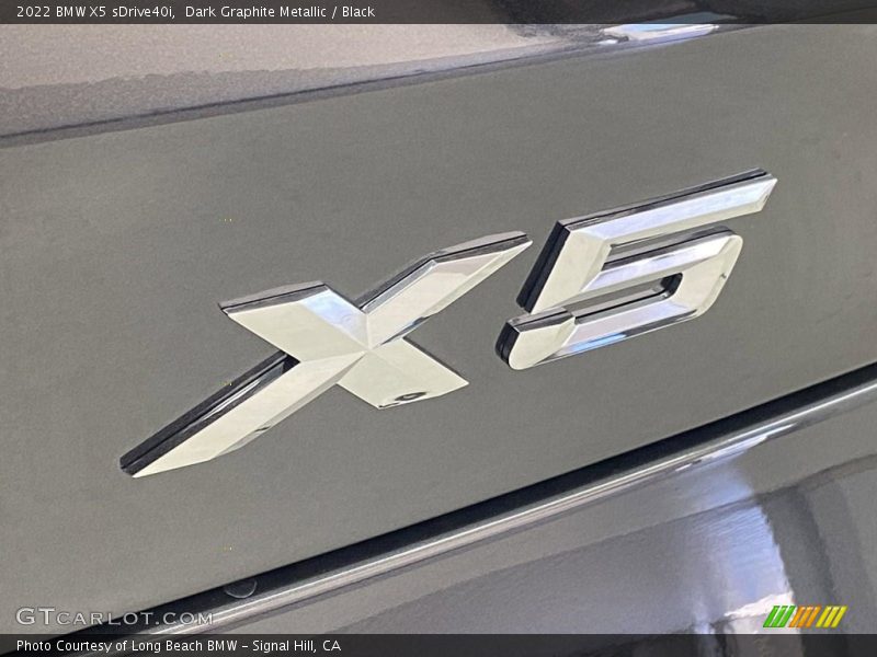 Dark Graphite Metallic / Black 2022 BMW X5 sDrive40i