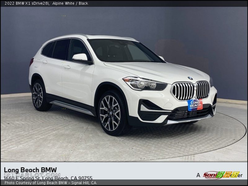 Alpine White / Black 2022 BMW X1 sDrive28i