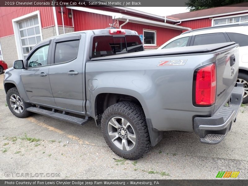 Satin Steel Metallic / Jet Black 2019 Chevrolet Colorado Z71 Crew Cab 4x4
