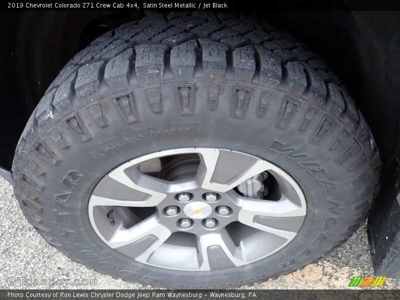 Satin Steel Metallic / Jet Black 2019 Chevrolet Colorado Z71 Crew Cab 4x4