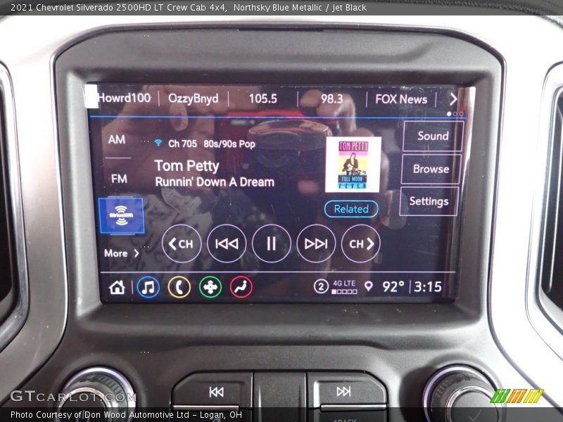 Northsky Blue Metallic / Jet Black 2021 Chevrolet Silverado 2500HD LT Crew Cab 4x4