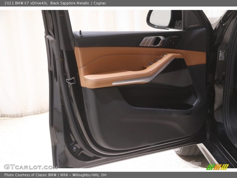Black Sapphire Metallic / Cognac 2021 BMW X7 xDrive40i