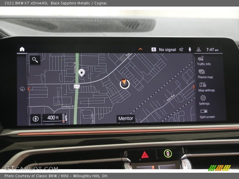 Black Sapphire Metallic / Cognac 2021 BMW X7 xDrive40i