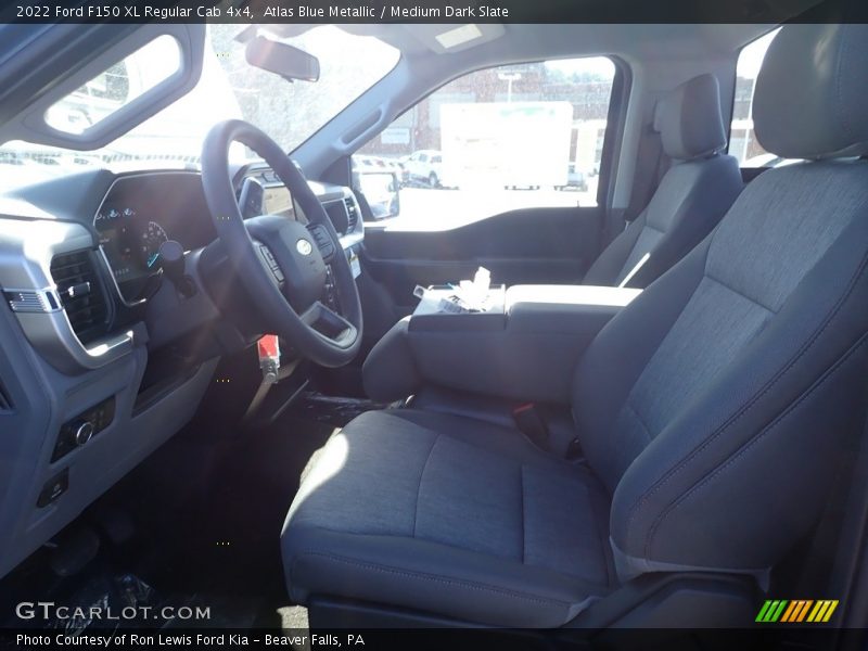 Atlas Blue Metallic / Medium Dark Slate 2022 Ford F150 XL Regular Cab 4x4