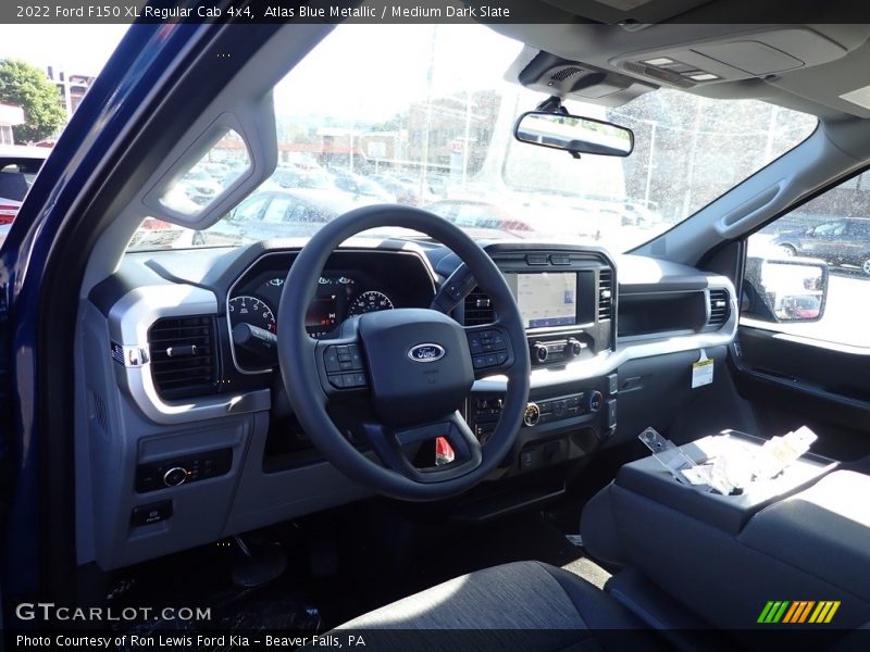 Atlas Blue Metallic / Medium Dark Slate 2022 Ford F150 XL Regular Cab 4x4