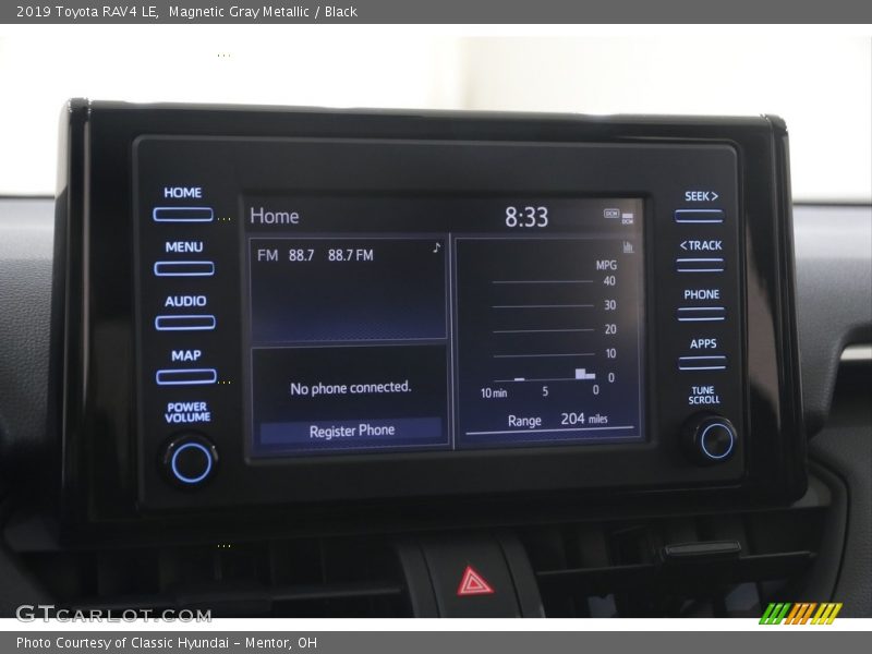 Magnetic Gray Metallic / Black 2019 Toyota RAV4 LE