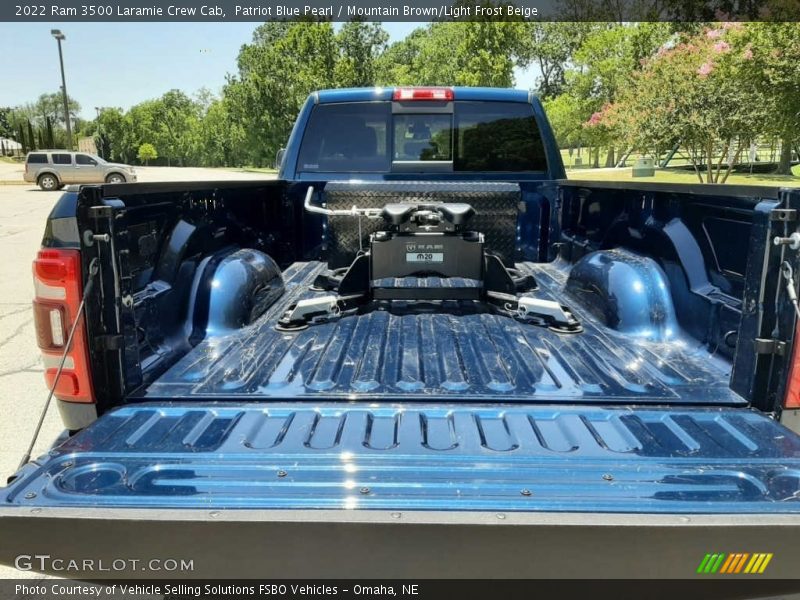 Patriot Blue Pearl / Mountain Brown/Light Frost Beige 2022 Ram 3500 Laramie Crew Cab