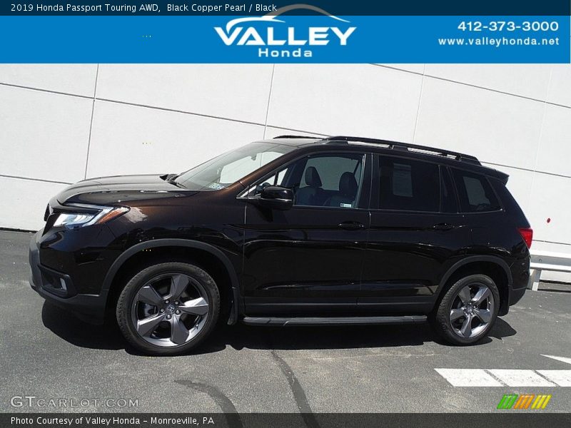 Black Copper Pearl / Black 2019 Honda Passport Touring AWD