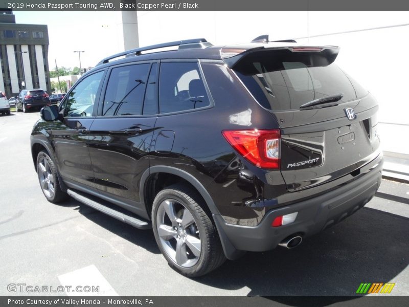 Black Copper Pearl / Black 2019 Honda Passport Touring AWD