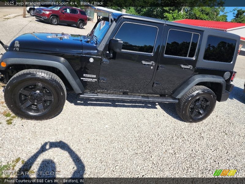 Black / Black 2015 Jeep Wrangler Unlimited Sport 4x4
