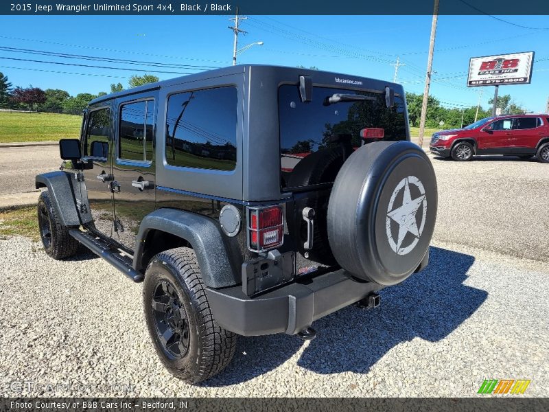 Black / Black 2015 Jeep Wrangler Unlimited Sport 4x4