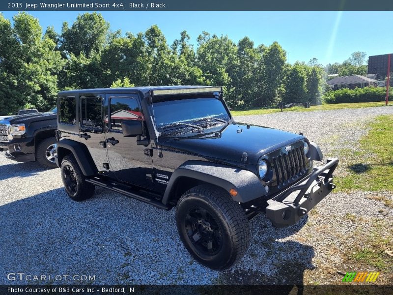 Black / Black 2015 Jeep Wrangler Unlimited Sport 4x4
