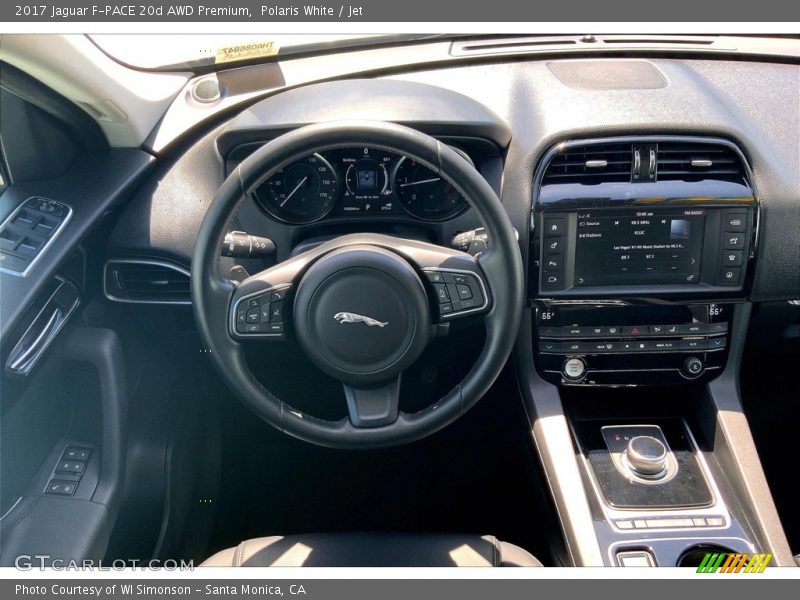 Polaris White / Jet 2017 Jaguar F-PACE 20d AWD Premium