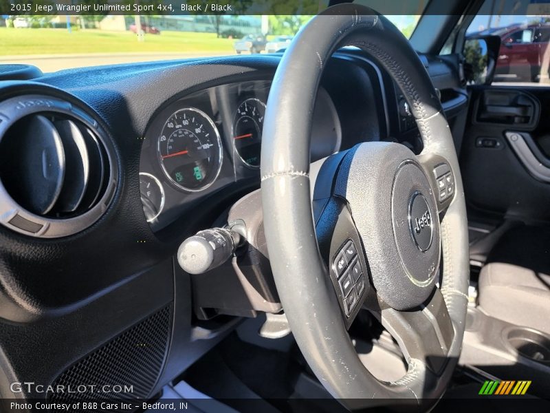 Black / Black 2015 Jeep Wrangler Unlimited Sport 4x4