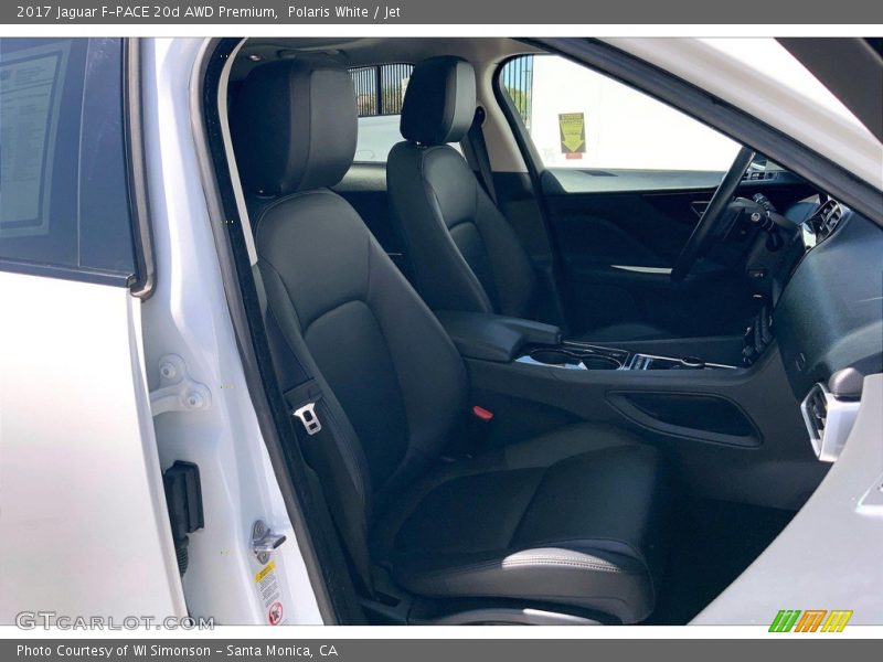 Polaris White / Jet 2017 Jaguar F-PACE 20d AWD Premium
