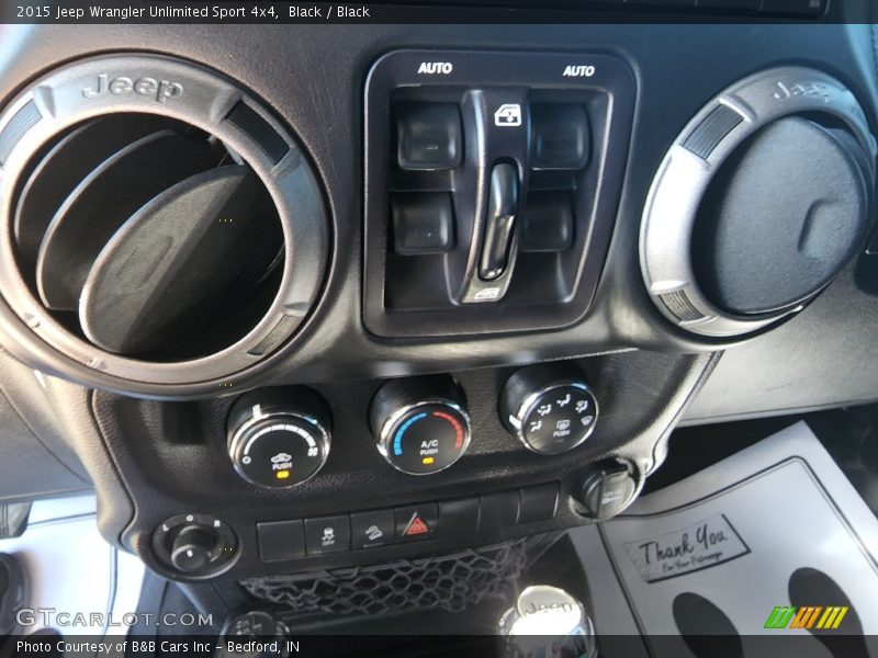 Black / Black 2015 Jeep Wrangler Unlimited Sport 4x4