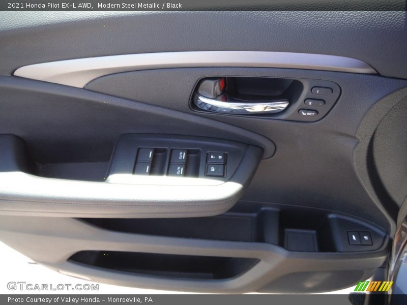 Modern Steel Metallic / Black 2021 Honda Pilot EX-L AWD