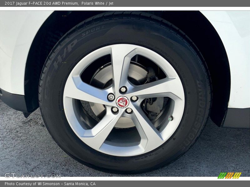 Polaris White / Jet 2017 Jaguar F-PACE 20d AWD Premium