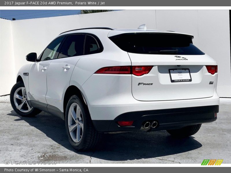 Polaris White / Jet 2017 Jaguar F-PACE 20d AWD Premium
