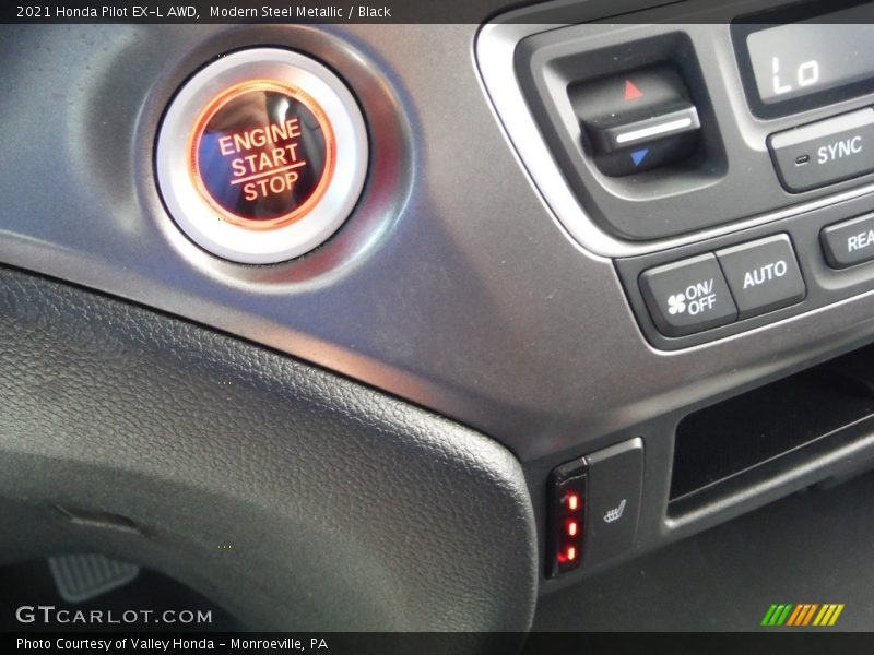 Modern Steel Metallic / Black 2021 Honda Pilot EX-L AWD