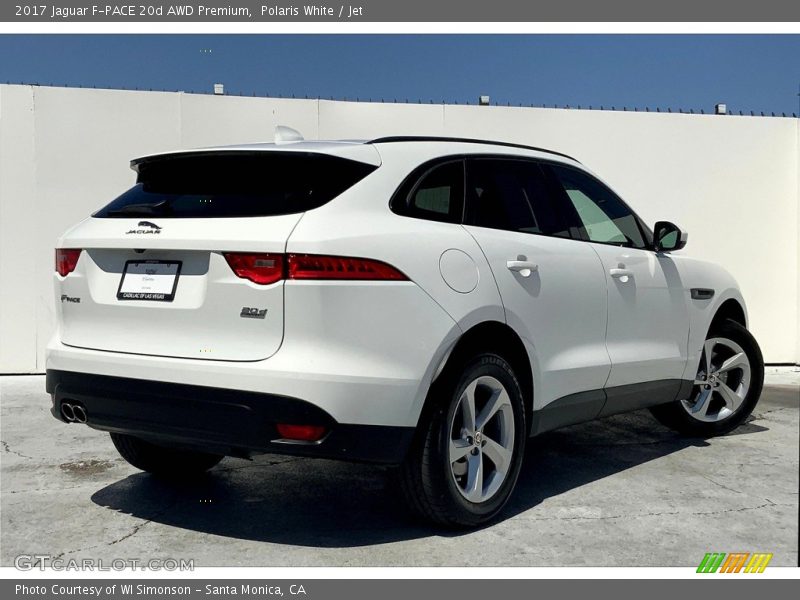 Polaris White / Jet 2017 Jaguar F-PACE 20d AWD Premium