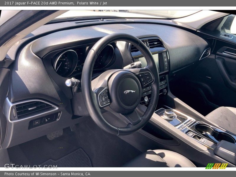 Polaris White / Jet 2017 Jaguar F-PACE 20d AWD Premium