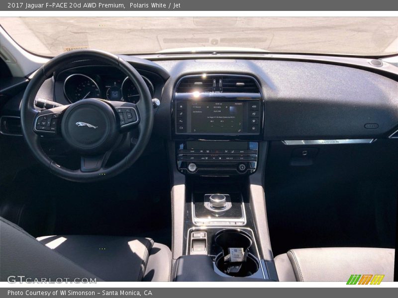 Polaris White / Jet 2017 Jaguar F-PACE 20d AWD Premium