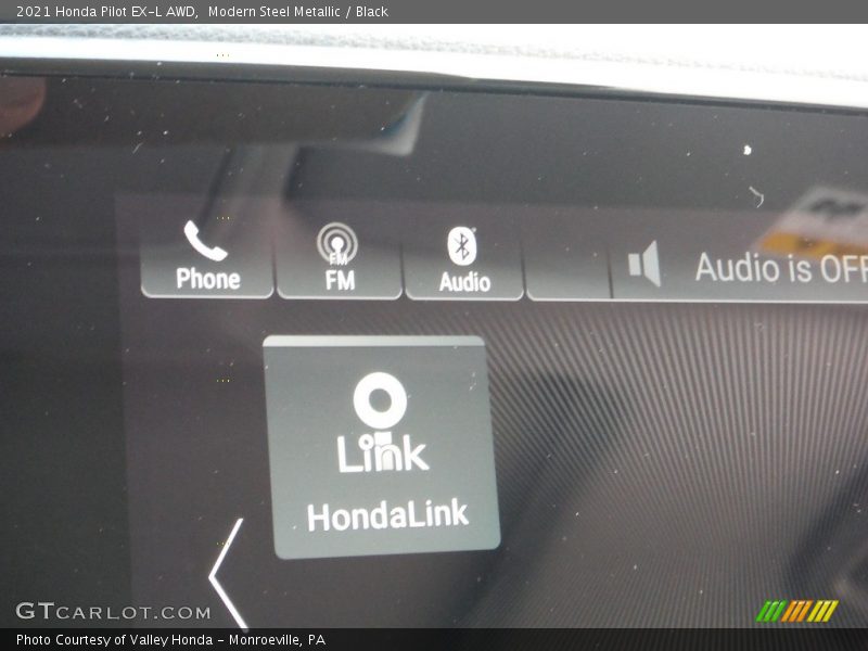 Modern Steel Metallic / Black 2021 Honda Pilot EX-L AWD
