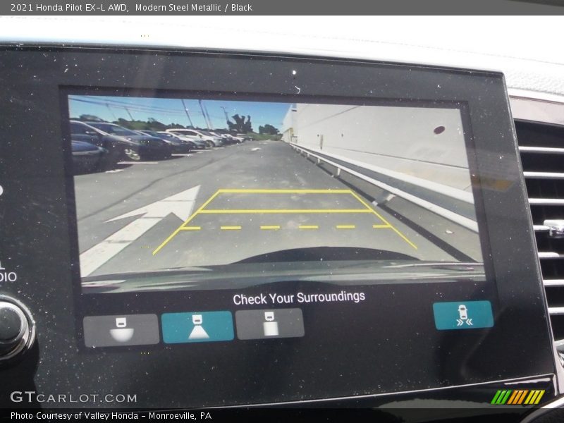 Modern Steel Metallic / Black 2021 Honda Pilot EX-L AWD