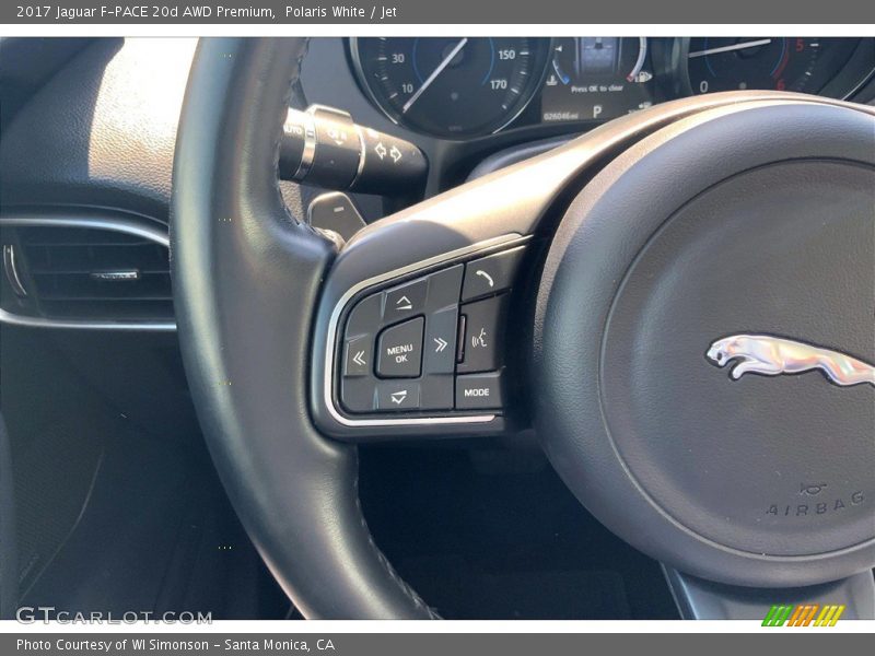Polaris White / Jet 2017 Jaguar F-PACE 20d AWD Premium