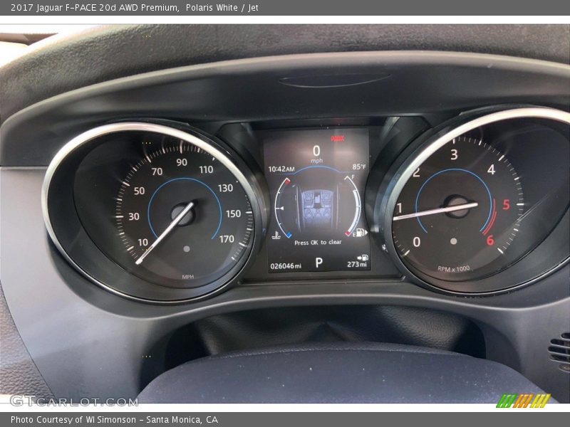Polaris White / Jet 2017 Jaguar F-PACE 20d AWD Premium